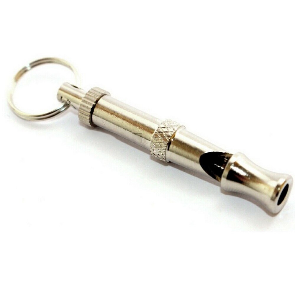 Dog Whistle Puppy Training Ultrasonic Pitch Sound Adjustable Key Chain NF