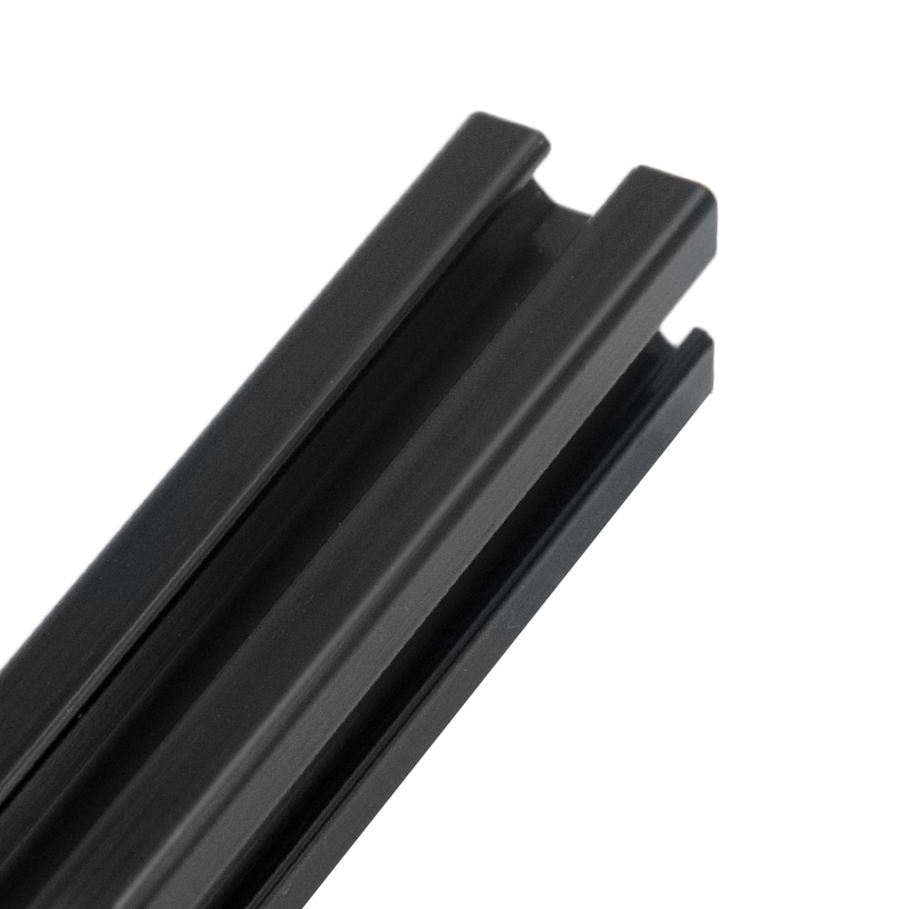Aluminium profil ekstrudering lineær skinne guide 100/200/300/400/500mm eu europæisk standard anodiseret cnc 3d printer dele sort