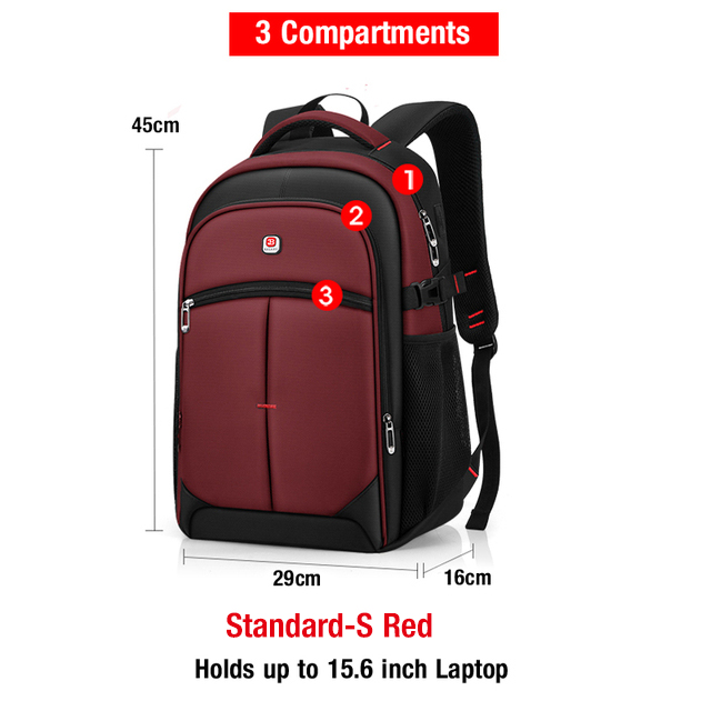 Zaino per laptop Uomo Donna Bolsa Mochila per 15.6 17 pollici Notebook Computer Zaino Borsa da scuola Zaino per adolescenti