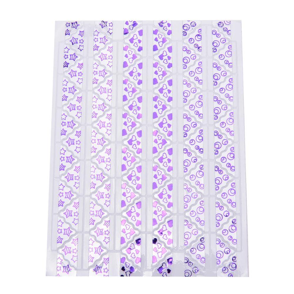 72 pcs/lot DIY Cute Corner kraft Paper Stickers for Photo Albums Frame Decoration Scrapbooking: Purple