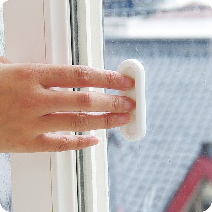 4 stk selvklæbende greb indsæt de åbne skydedørshåndtag indvendige døre glas vindue skab skuffe garderobe
