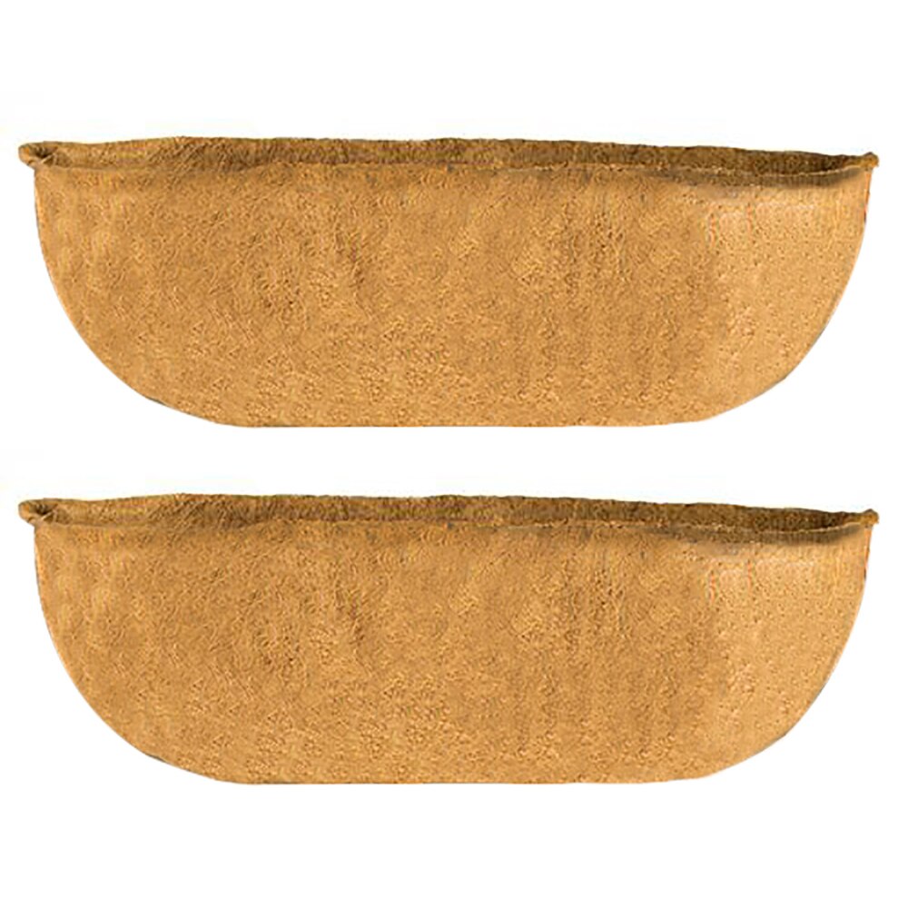 Jardinière de remplacement en forme de demi-lune, doublure Extra épaisse suspendue en Fiber de cacao, Pot de fleur de café, décoration de maison