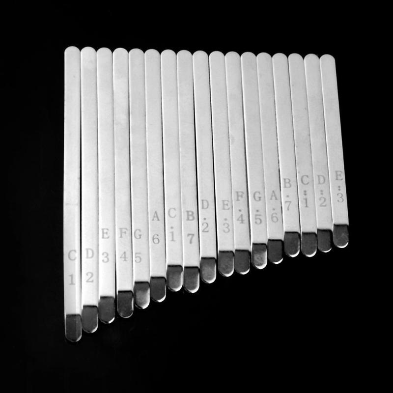 Aluminum Alloy Replacement Keys For 17 Note Kalimba African Mbira Thumb Piano Parts Solid Metal Musical Instruments Accessaries