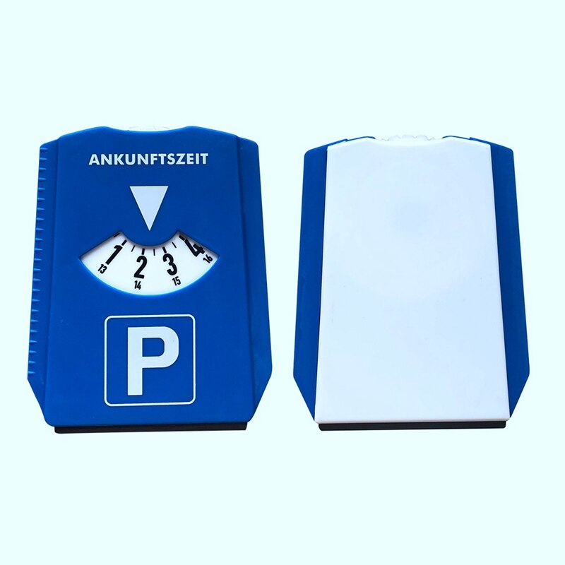 Cronómetro de disco de estacionamiento para coche, pantalla de tiempo de , herramientas de tiempo de estacionamiento de plástico azul