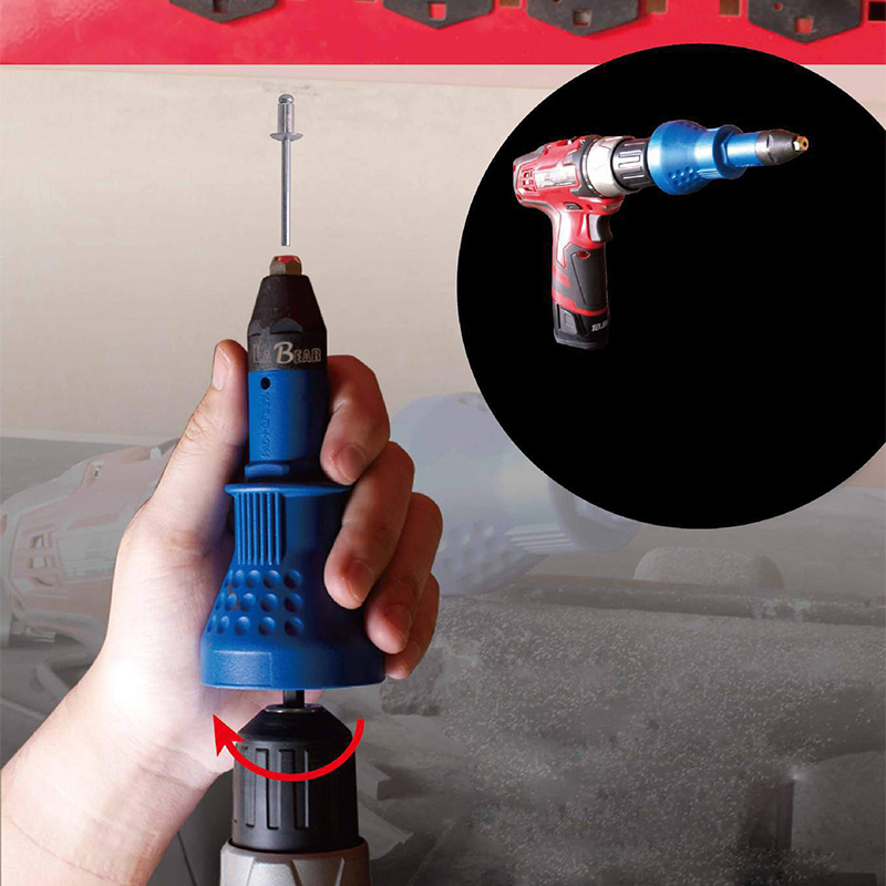Elektrische Klinknagel Moer Gun Klinken Tool Cordless Klinken Boor Adapter Insert moer tool Multifunctionele Nail Gun Auto Klinknagel