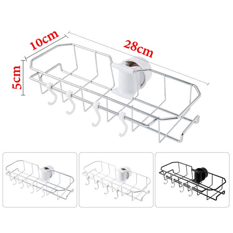 Porte-éponge antirouille pour salle de bain, robinet de cuisine, support d&#39;évier, boules de bain, support sec, accessoires de salle de bains et de cuisine