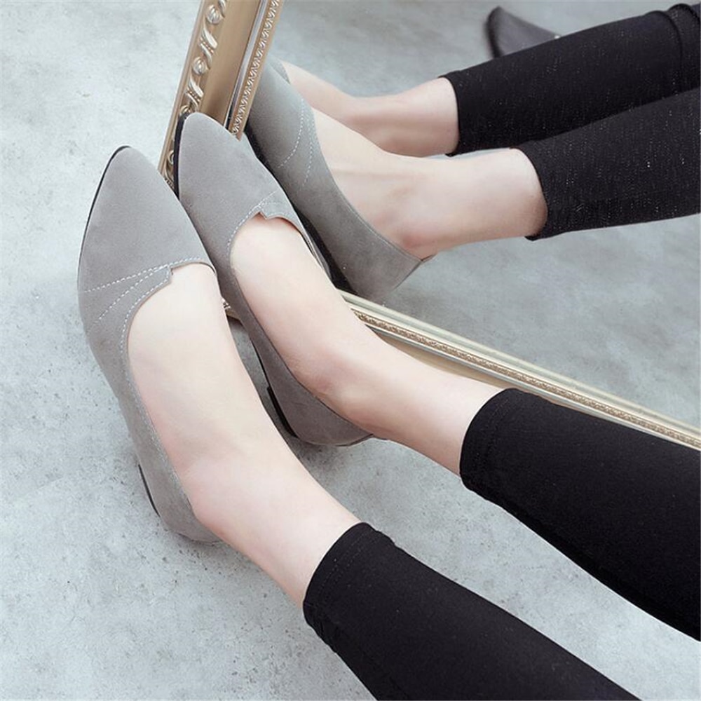 Women Shoes Women Ballet Flats for Work Cloth Flats Sweet Loafers Slip On Women's Pregnant Flat Shoes Oversize