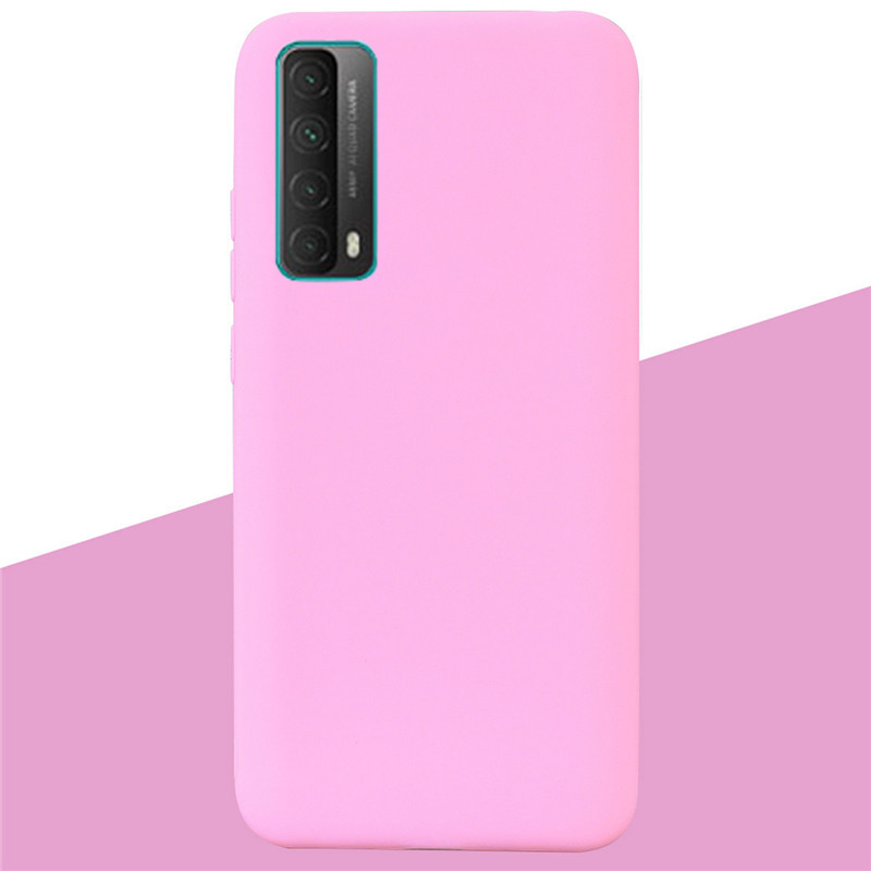 Für Huawei P smart Fällen 6,67 Weiche Silikon Zurück Telefon Fall Für Huawei P Smart Bumper Schutz Funda shell Etui Taschen: 4 Dark Pink