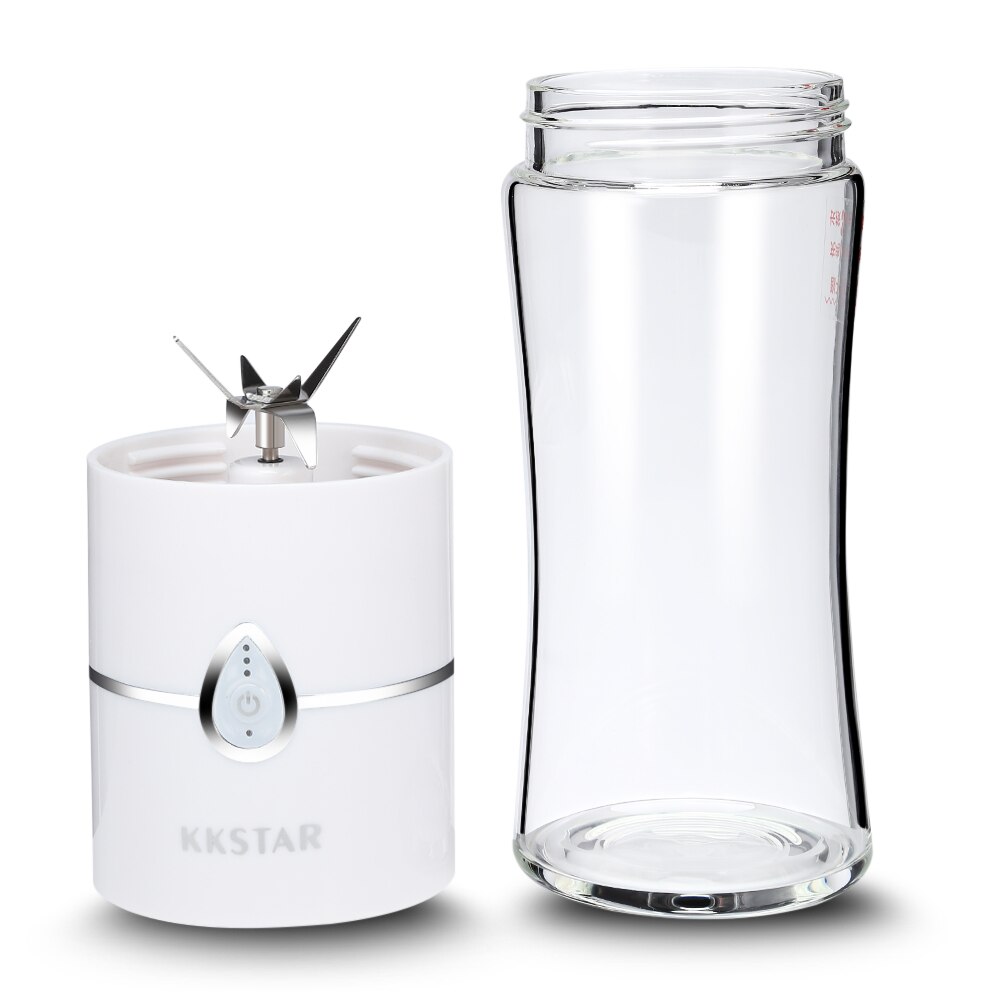 Licuadora eléctrica portátil para frutas, mezclador de jugo de vegetales, taza recargable por USB, máquina licuadora para hacer helados y frutas, botella de agua