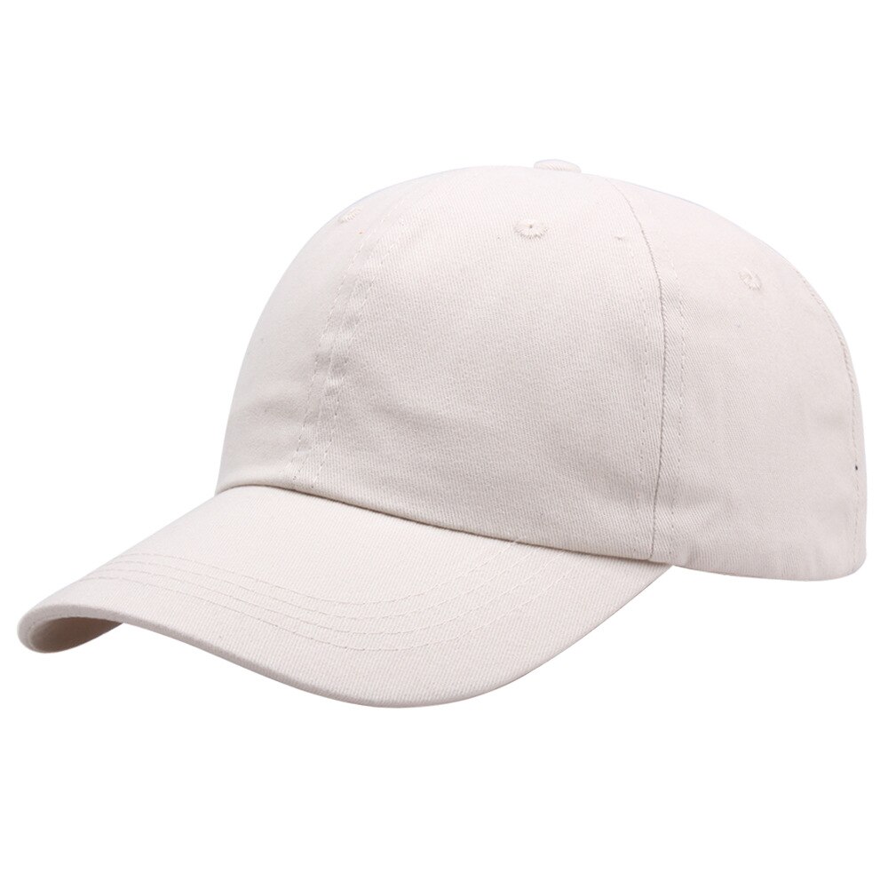 Vrouwen Effen Kleur Baseball Caps Voor Mannen Eenvoudige Zwarte Jongen Verstelbare Outdoor Meisjes Snapback Cap Multicolor Zon Trucker hoed: Beige