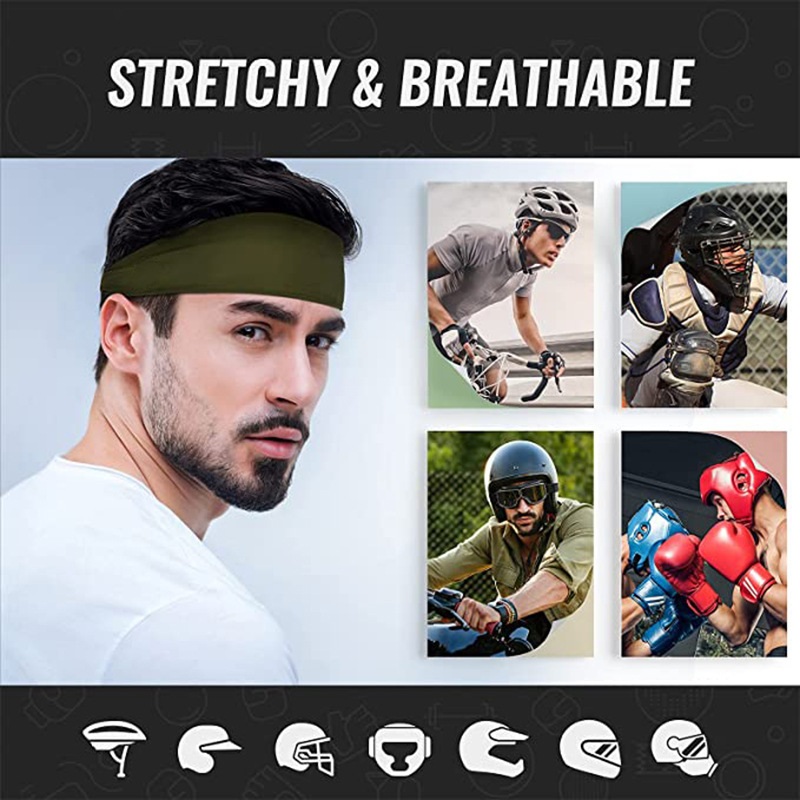 Diadema deportiva para correr, Fitness, banda elástica absorbente para el sudor, ciclismo, correr, tenis, Yoga, gimnasio, banda para la cabeza, vendaje para el cabello para hombres y mujeres