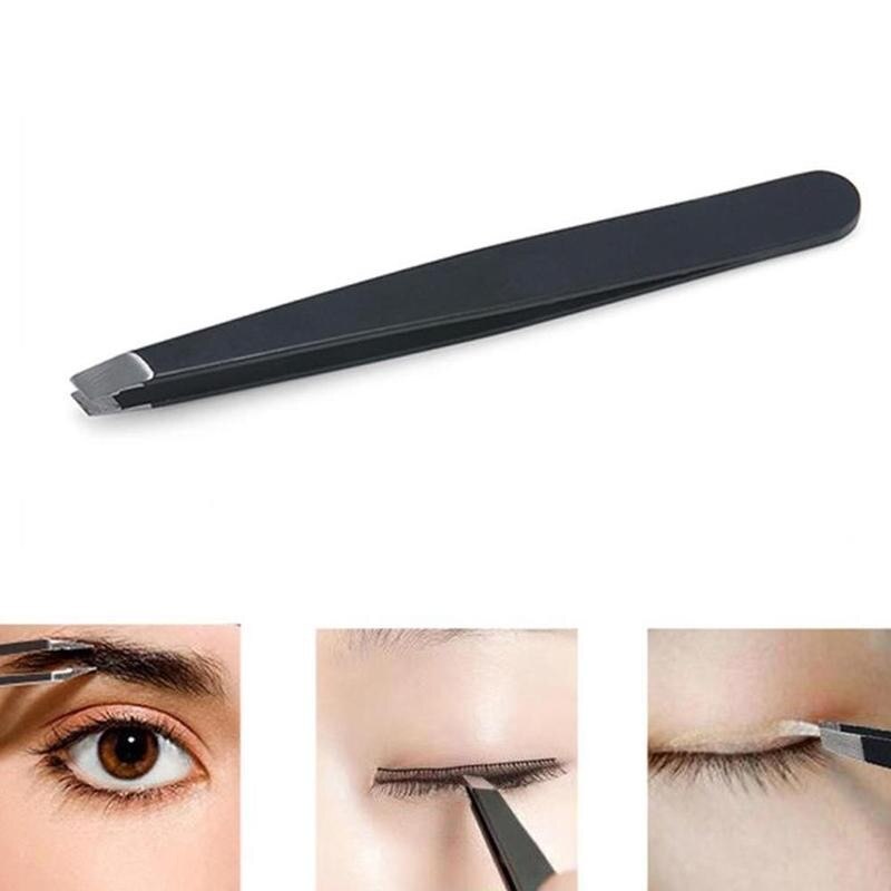Professionelle Augenbraue Pinzette Rasieren Und Haar Entfernung Slanted Edelstahl Augenbraue Clips Mitesser Entferner Make-Up Werkzeuge