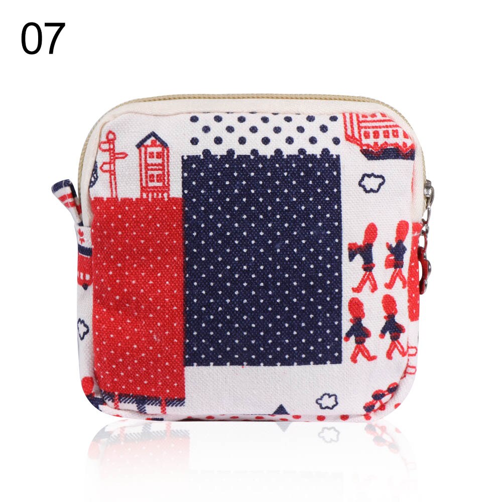 Tampon Storage Bag Sanitary Pad Pouch Women Napkin Cosmetic Bags Organizer Ladies Makeup Bag Girls Tampon Holder Organizer: C-07