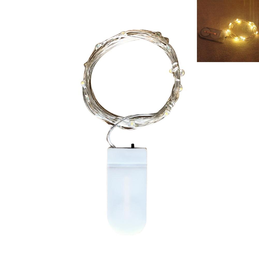 2m LED Strip String Lights Cooper Wire 20LEDs Lights Christmas Wedding Decoration Lights Garden Battery Operated: Warm White