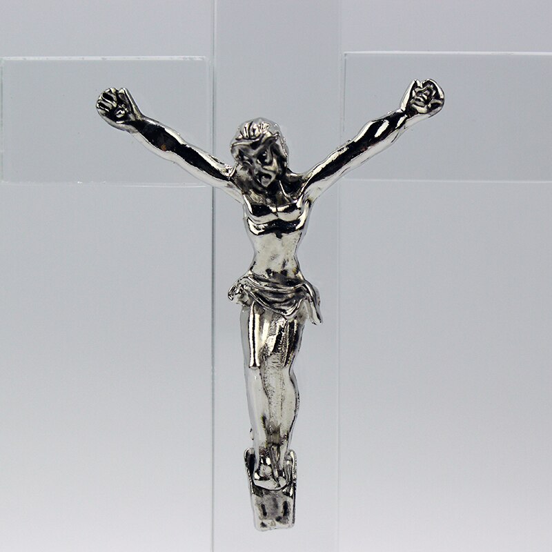 Christelijke Nachtlampje Crystal Jesus Cross Standbeeld Decor Religieuze Stijl Kerk Decoratie Thuis Desktop Craft Ornament