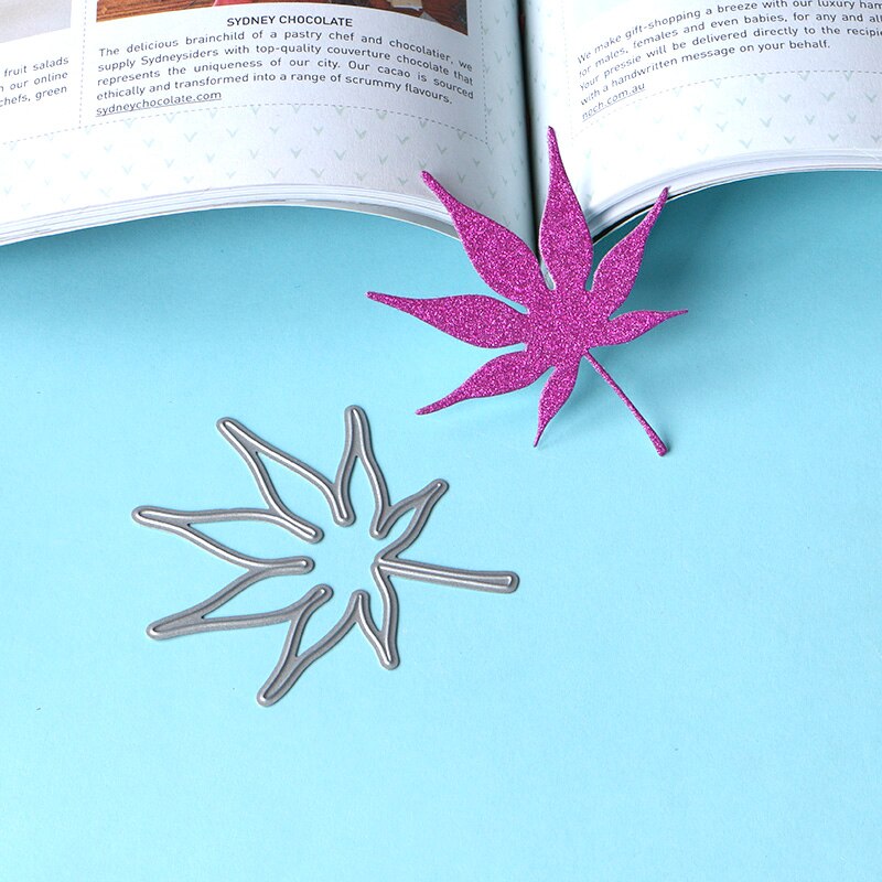 030154 Japanese maple leaves stencil metal Cutting dies for DIY papercraft project Scrapbook Paper Album greeting cards