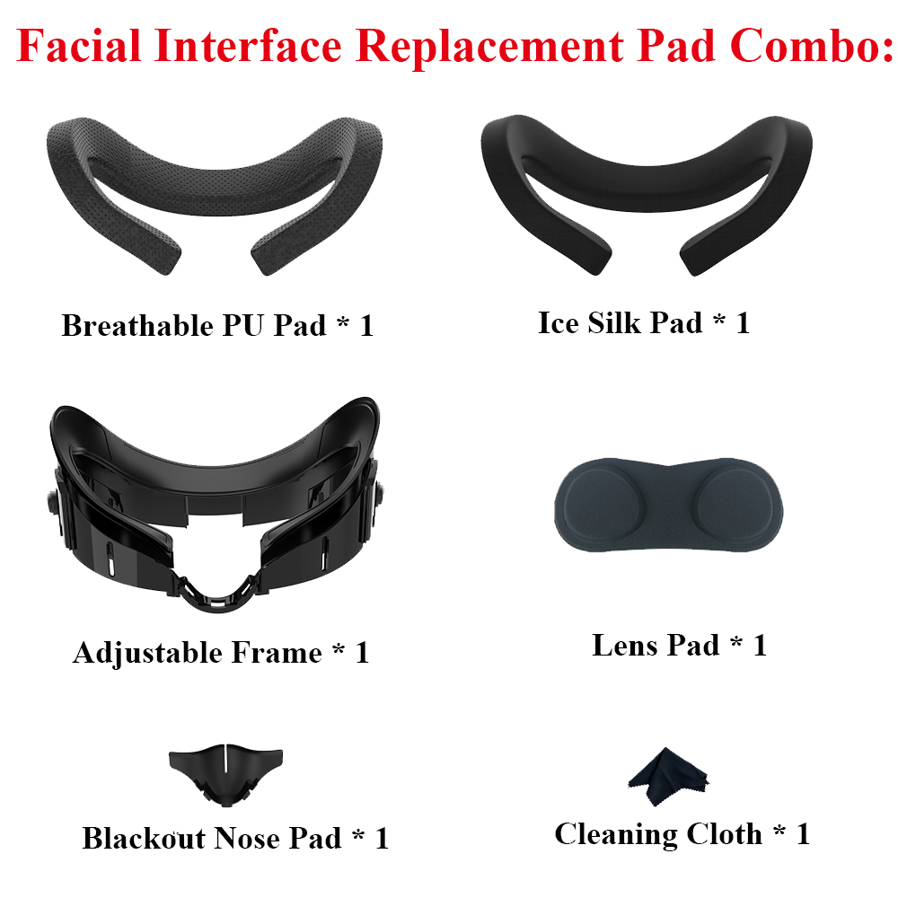 Cooling Fan For Meta Quest 3 Face Pad Active Ventilation Air Circulation Breathable Facial Interface VR Headset Cover Accessory: Orange