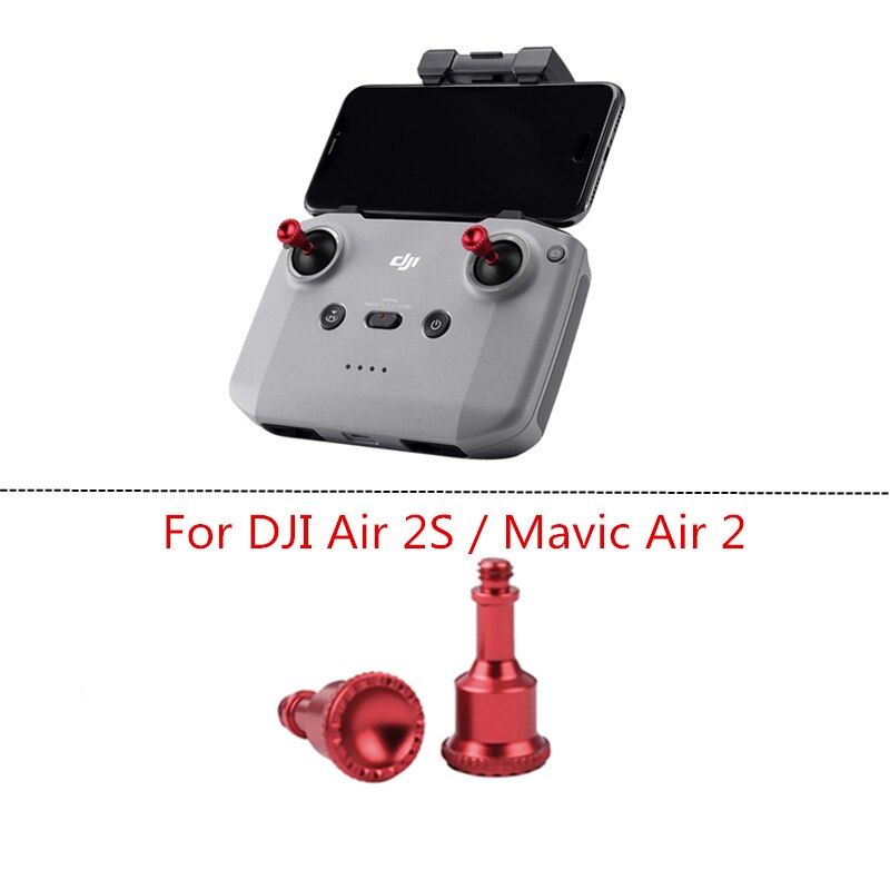 Til dji air 2s mavic air 2 landingsstel dronetilbehør udtrækkelig glidebakke med benbeskytter reservedele stativ combo kit: Rød pind