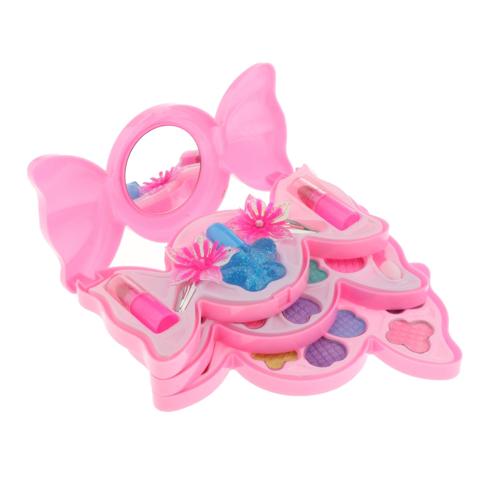 Zestaw robić makijażu dla dziewczynek księżniczka prawdziwy brokat cień robić powiek usta robić paznokci dla dzieci makijaż