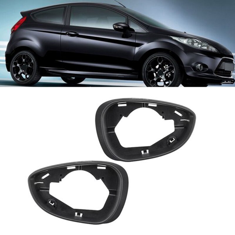 Car Left Side Door Wind Rearview Mirror Cover Frame for Ford Fiesta MK7