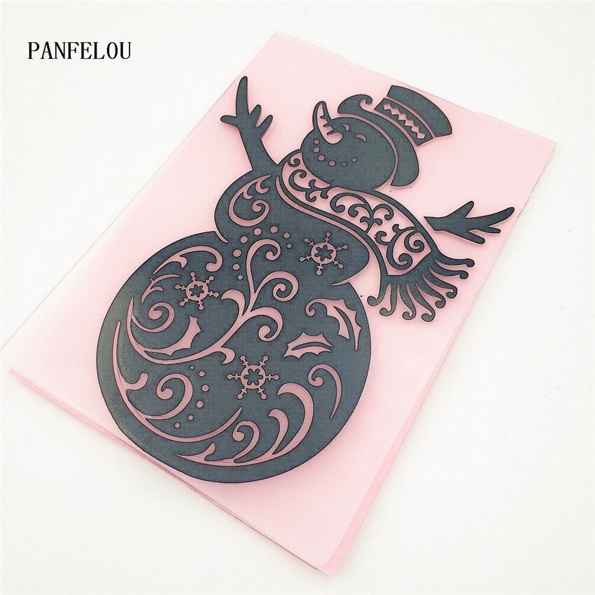plastic snowman craft card making paper card album wedding decoration clip Embossing folders