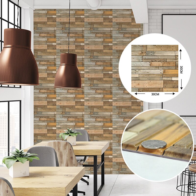 3D Wallpaper sticker self-adhesive thickeness wall paper stickers home decor Living room
