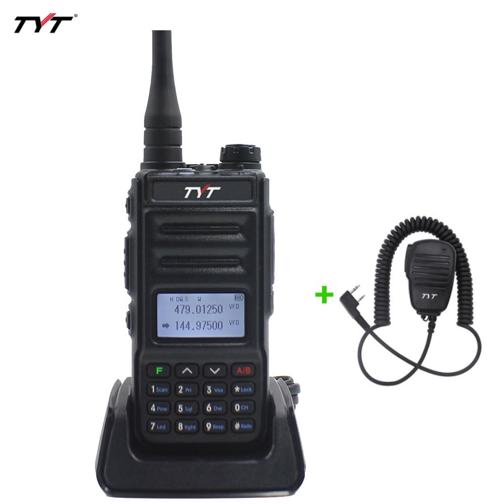 TYT TH-UV88 talkie-walkie tyt double bande VOX brouilleur radio FM 136-174MHz et 400-480MHz UHF/VHF portable radio bidirectionnelle: add Micropohne