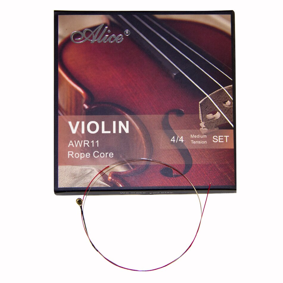 Alice Violin Strings AWR11 Rope Core Formulated for excellence 4/4
