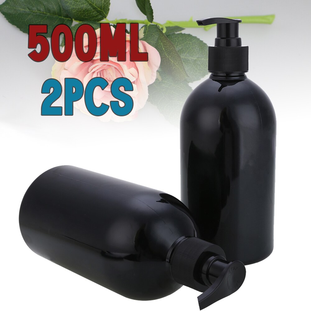 2 st 500ml lotionflaska pump tomma flaskor schampobehållare tvålmousser flytande dispenser skumflaskor skum påfyllningsbar