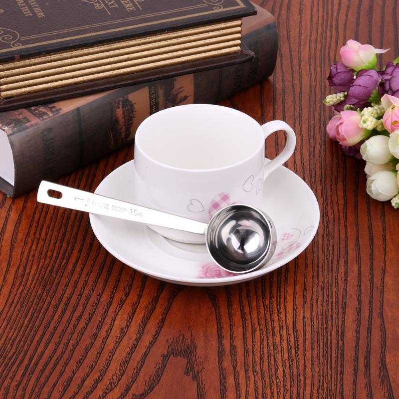 15ML/30ML Coffee Scoop Thicken Stainless Steel Tablespoon Measuring Spoons Tablespoon Tea Spoon for Fruit Powder Dried Milk