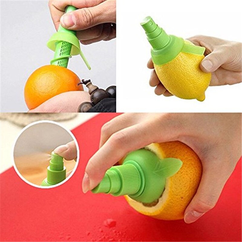 Pulvérisateur de jus de citron pour saveur fraîche, 2 pièces, presse-agrumes (pour salade), gadgets de cuisine, buse de pulvérisation de jus