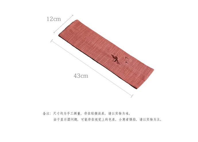 Simle Zen-Toalla de té de estilo chino, tapete pequeño de lino y algodón, paño de té absorbente grueso especial