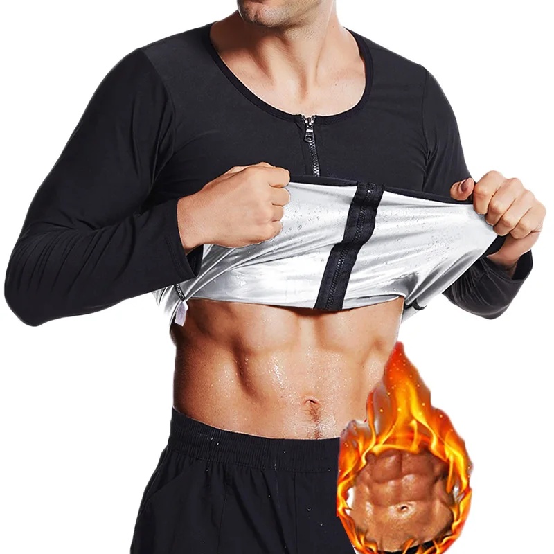 Männer Fitness Schwitzen Anzug Karosserie Gestalter Große Größe Weste Sport Bauch Inerator Kurzarm Kompression Kleidung: XXS / Grau
