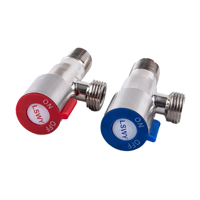 Válvulas de parada de ángulo para el baño, interruptor de apagado G1/2, válvula de parada de agua para el lavabo del inodoro, calentador de agua