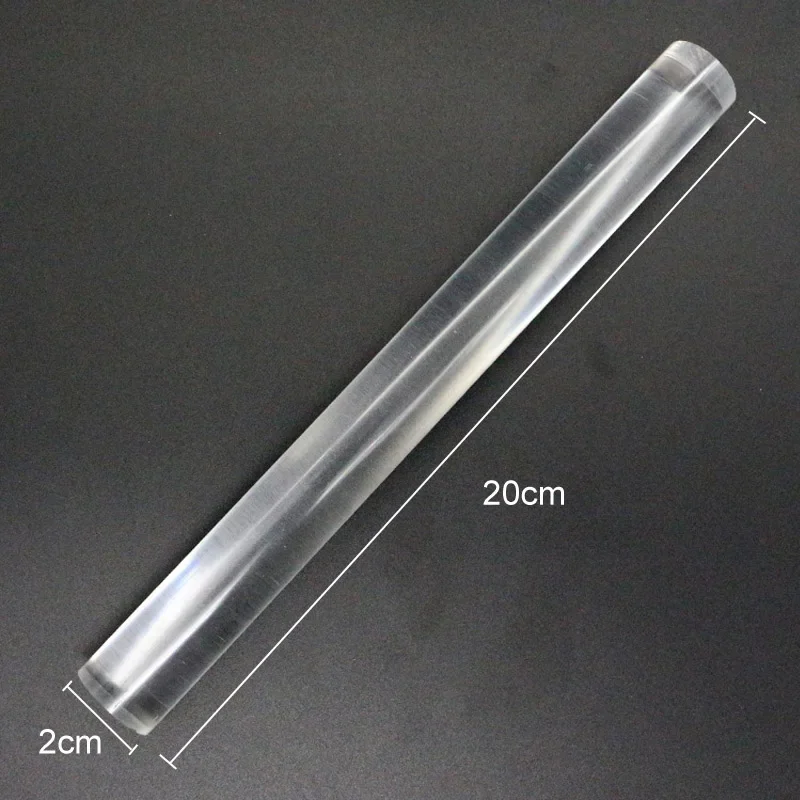 Solide transparante aardewerk kleiroller acryl klei polymeerklei rollende roller stick gereedschap vormgeven en beeldhouwen acryl roller