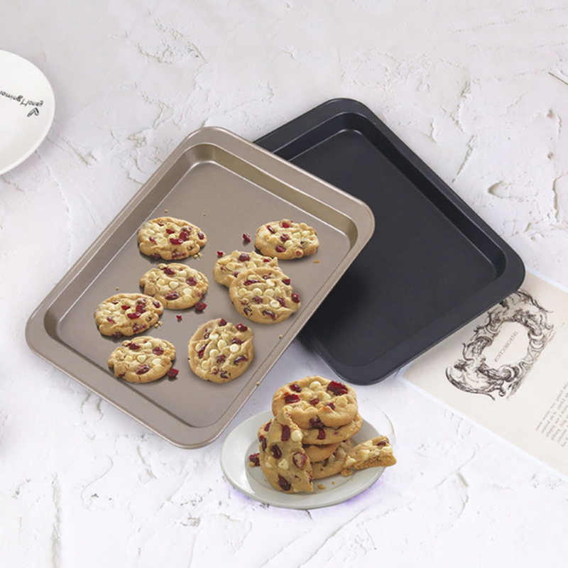 Rechthoekige Non-stick Brood Cake Bakvormen Lade Bakplaat Oven Rechthoekige Zwarte Bakplaat Diy Bakken Anti-aanbak Bakvormen Tray