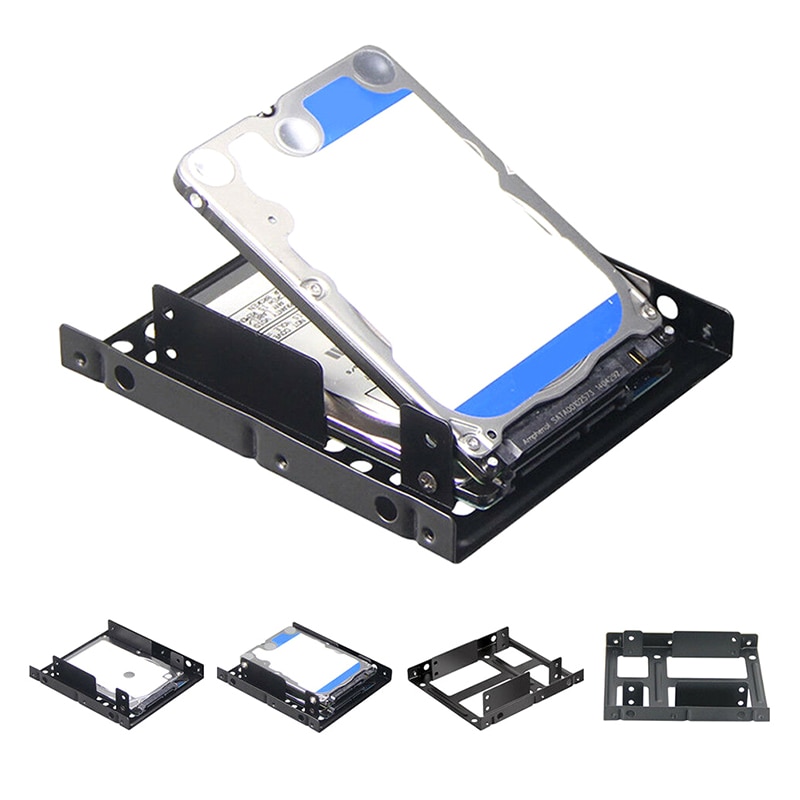 2.5 To 3.5 Hard Disk Bracket Hard Drive Dual Desktop SSD Mounting Bracket Internal Adapter