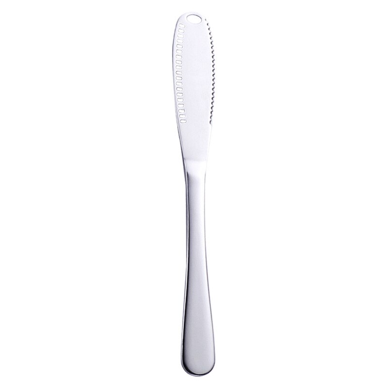 1pcs Stainless Steel Round hole Cheese knife Bread Marmalade spread Butter knife Dessert Jam cheese tools Tableware