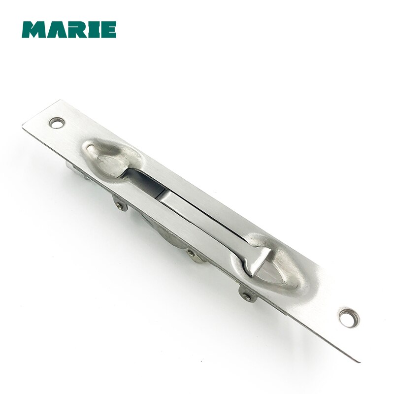 304 Stainless Steel Door Bolt Security Guard Lever Action Flush Latch Slide Bolt Lock For Furniture Hardware