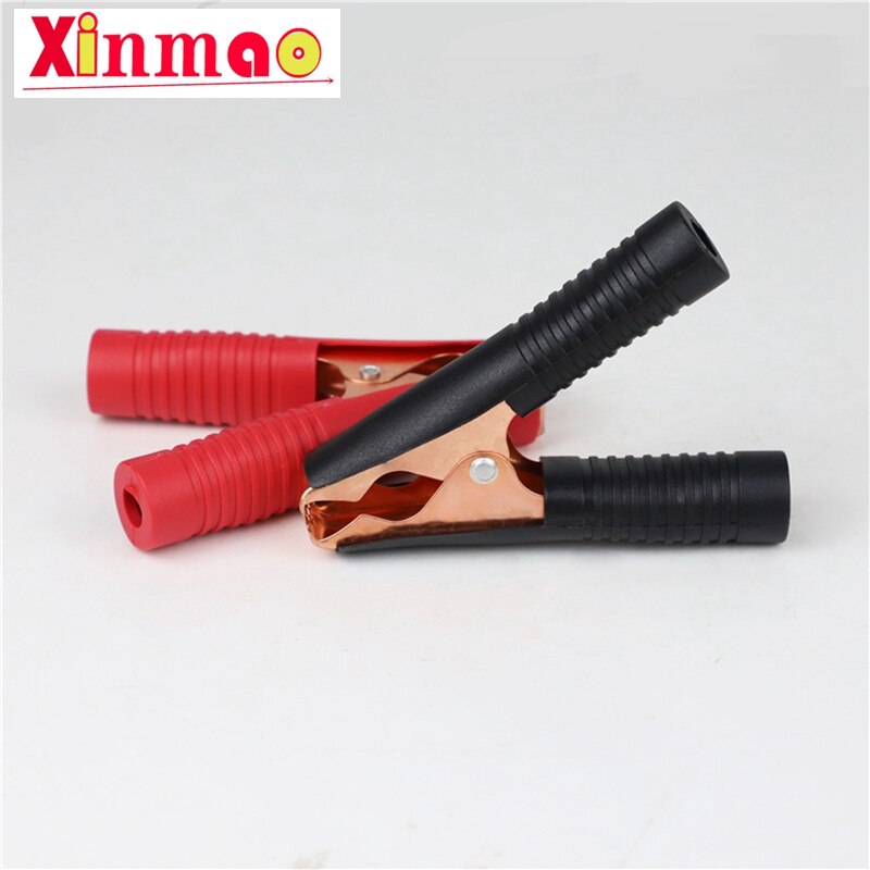 2pcs Car Alligator Clips Battery Clamps Crocodile Clip 100A Red+Black