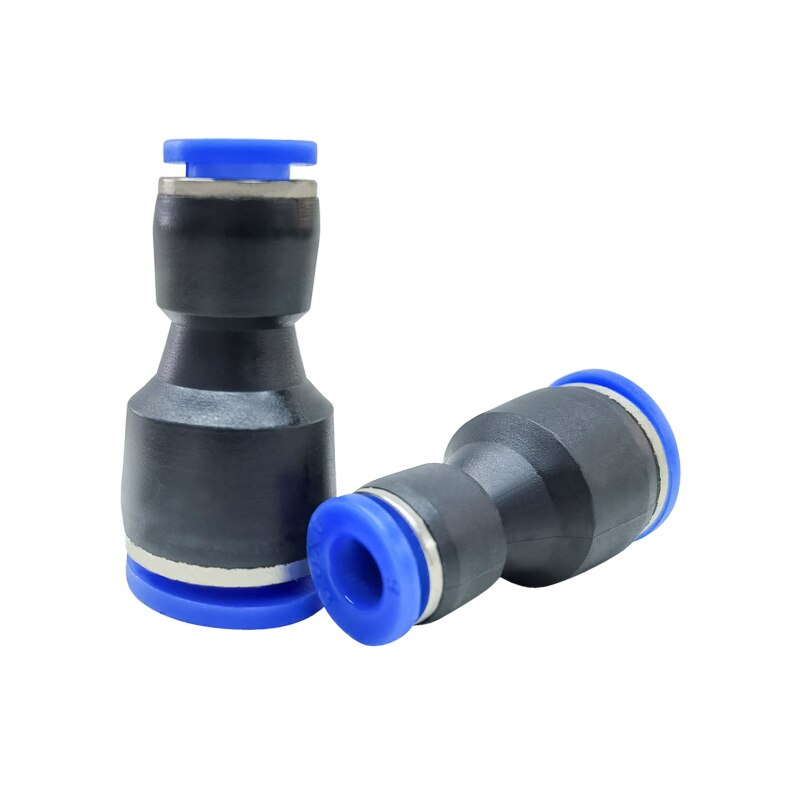 10PCS PG Series Unequal Diameter Air Tube Fitting Straight Union,One Touch Push In Pneumatic Fitting Connectors