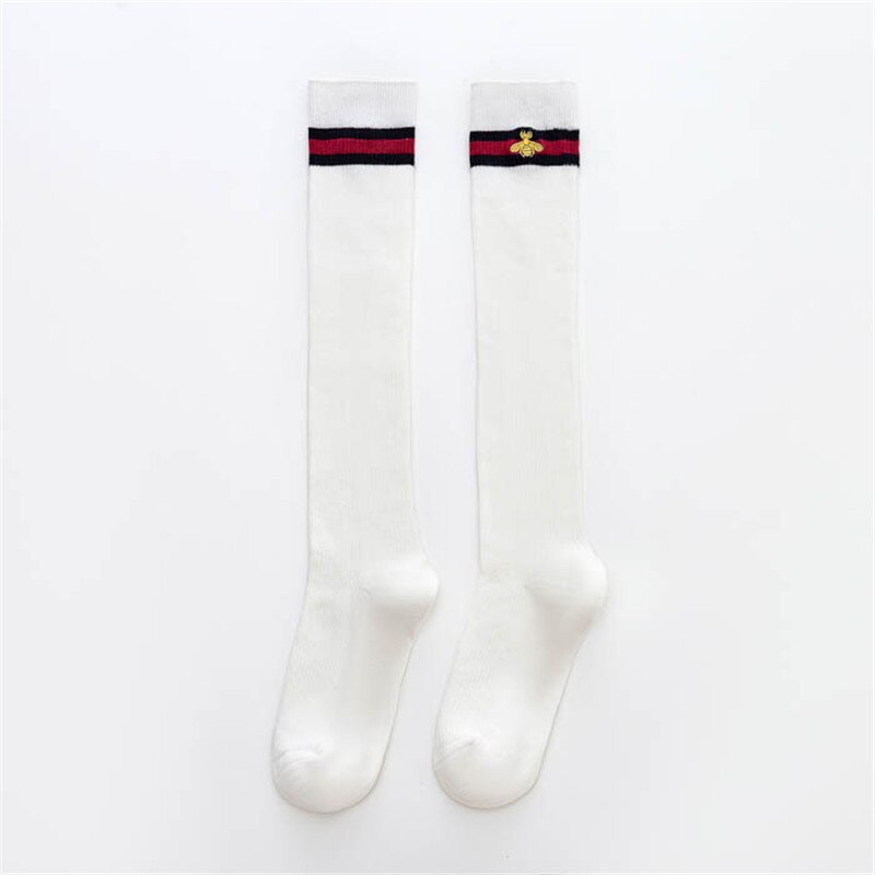 Harajuku Retro Women Cotton Autumn Winter Long Socks Casual Thick Warm Sock Lady Litter Bee School Girl: Style 6