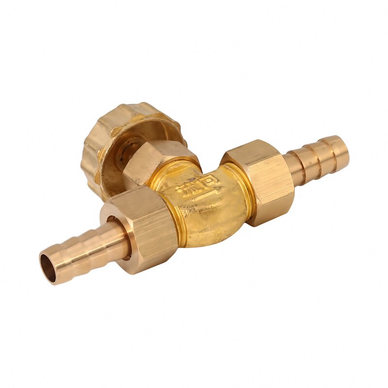 8mm/10mm id slange barb messing parallel nåleventil til gas max tryk 1 mpa