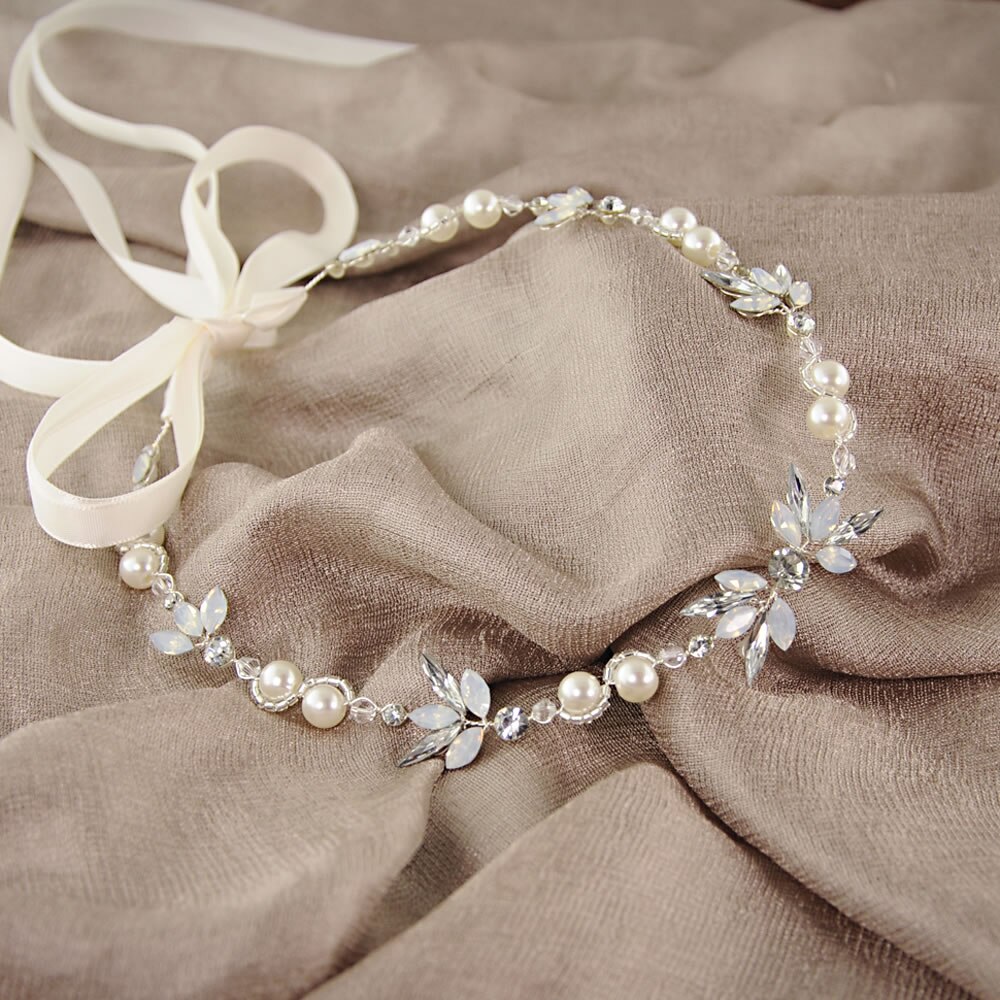Luxe blauwe bloemen haar kammen hoofdtooi gala bruids bruiloft haaraccessoires gouden bladeren haar sieraden haarspelden