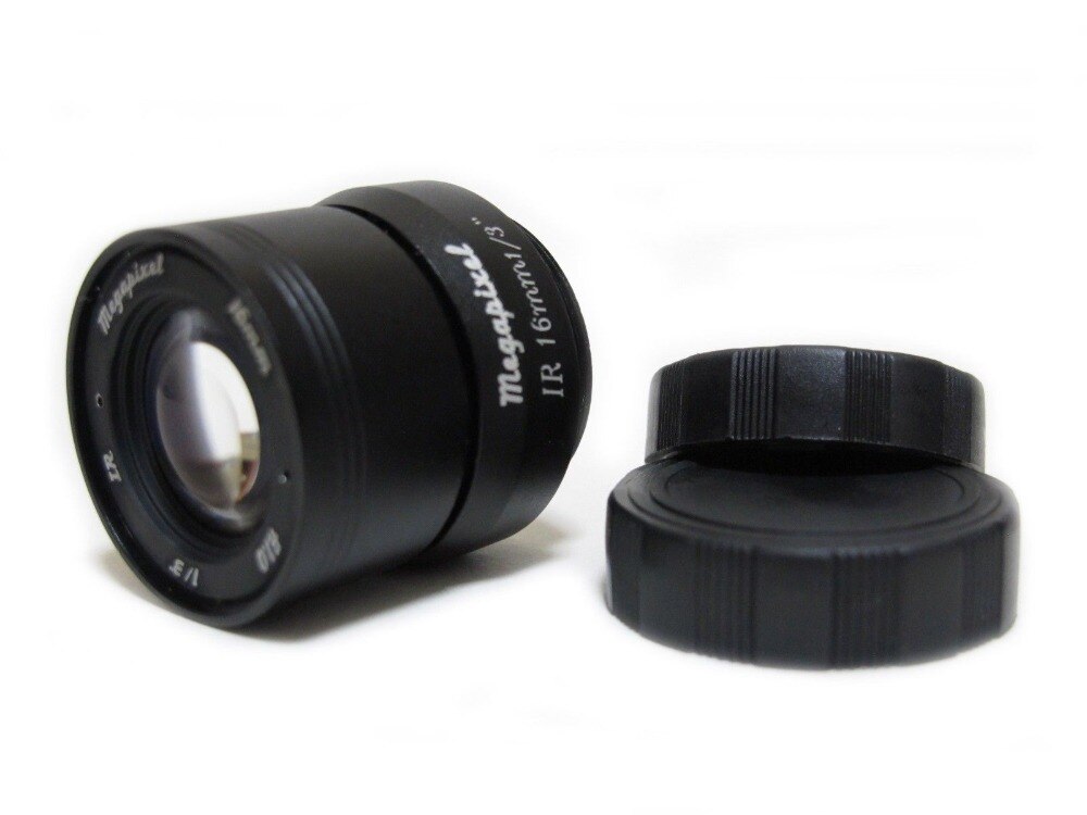 HD 1/3" F1.0 CCTV Fixed Iris IR Infrared 16mm Lens CS Mount Lense For CCD Camera
