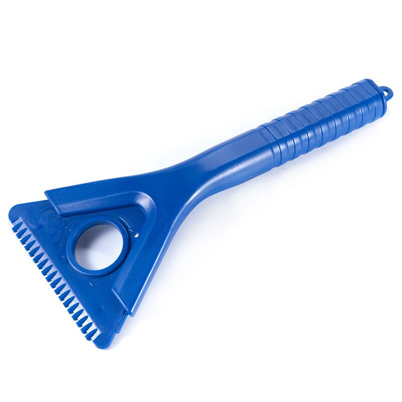 Multifunktionelt bilrengøringsværktøj udendørs bil sneskovl langt blåt håndtag til alle biler isskovl snerydningsværktøj