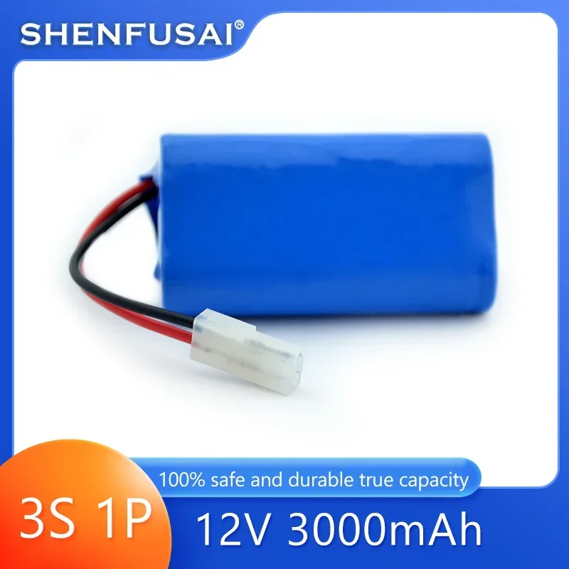 12V3S1P 100% high-capacity lithium battery, lithium-ion battery pack 3000mAh