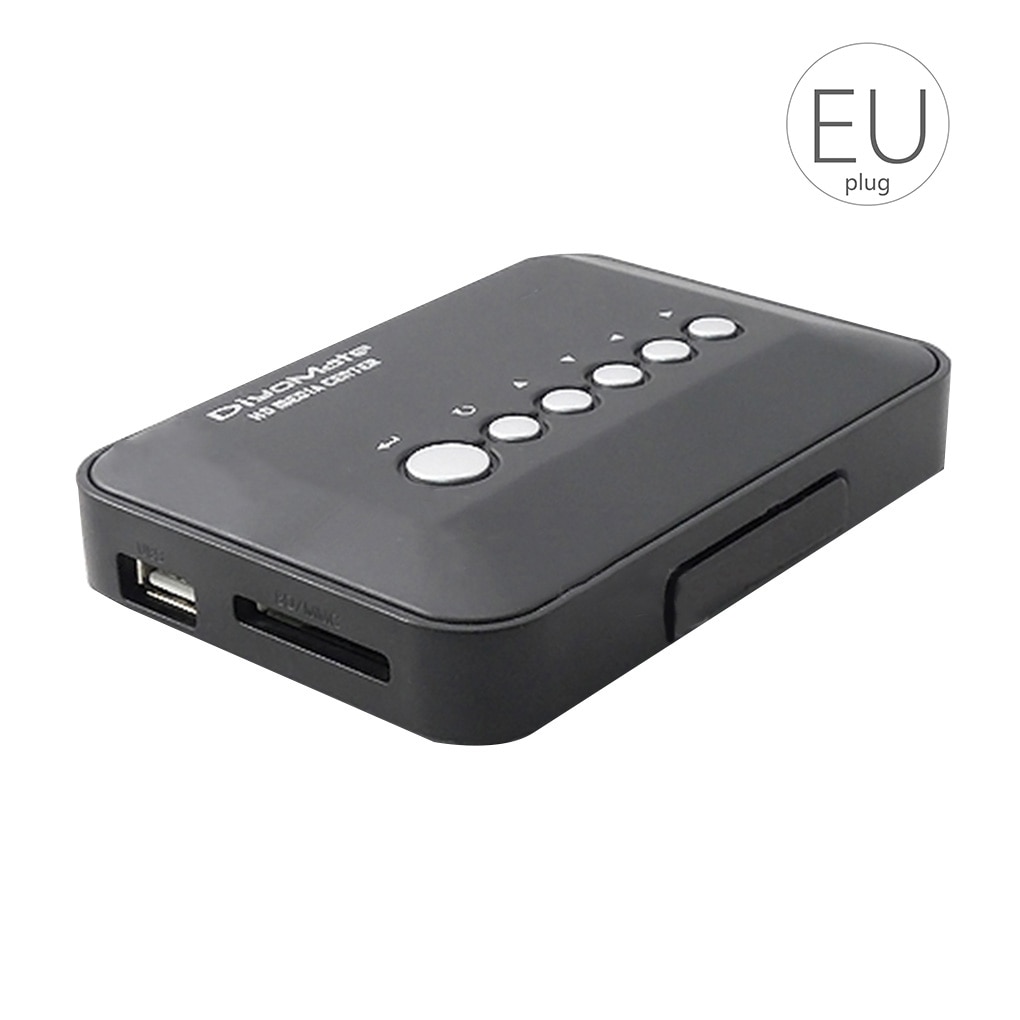 Multimediaspeler mini  hd 720p hdd mediaspeler tv box av-uitgang mkv rm sd usb sdhc mmc hdd eu/us/uk/au-stekker