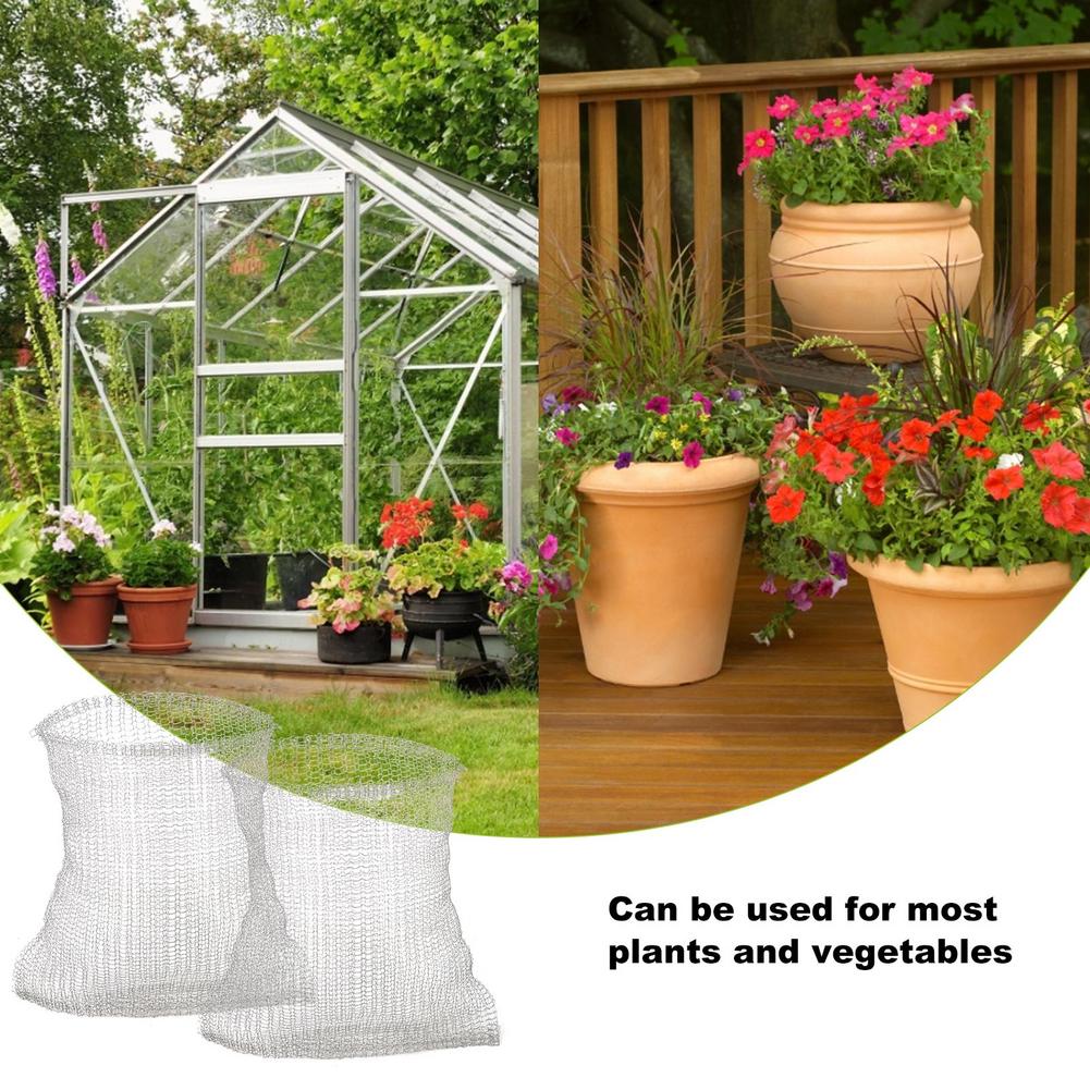 2Pcs Gopher Draad Mand Vole Metal Plant Netje Voor Wortel Bescherming Mesh Thee-ei Metalen Tas Filter