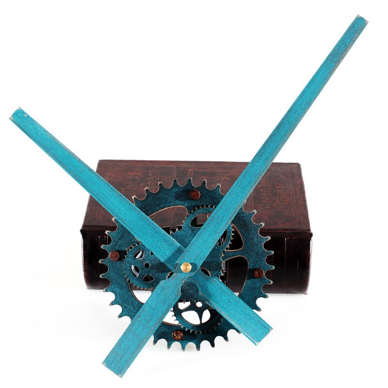 Vægur 30cm stor markør ur mekanisme vægure saat reloj retro træ gear gear ure hængende tilbehør mute kit